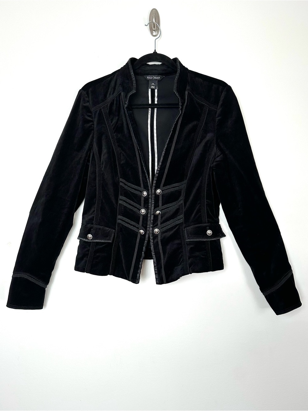 Black Velvet Marching Band Army Napoleon Blazer Military Whimsigoth Steampunk